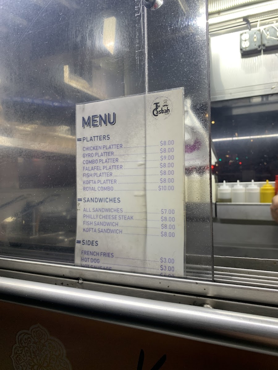 Menu The Casbah - Halal Cart-2