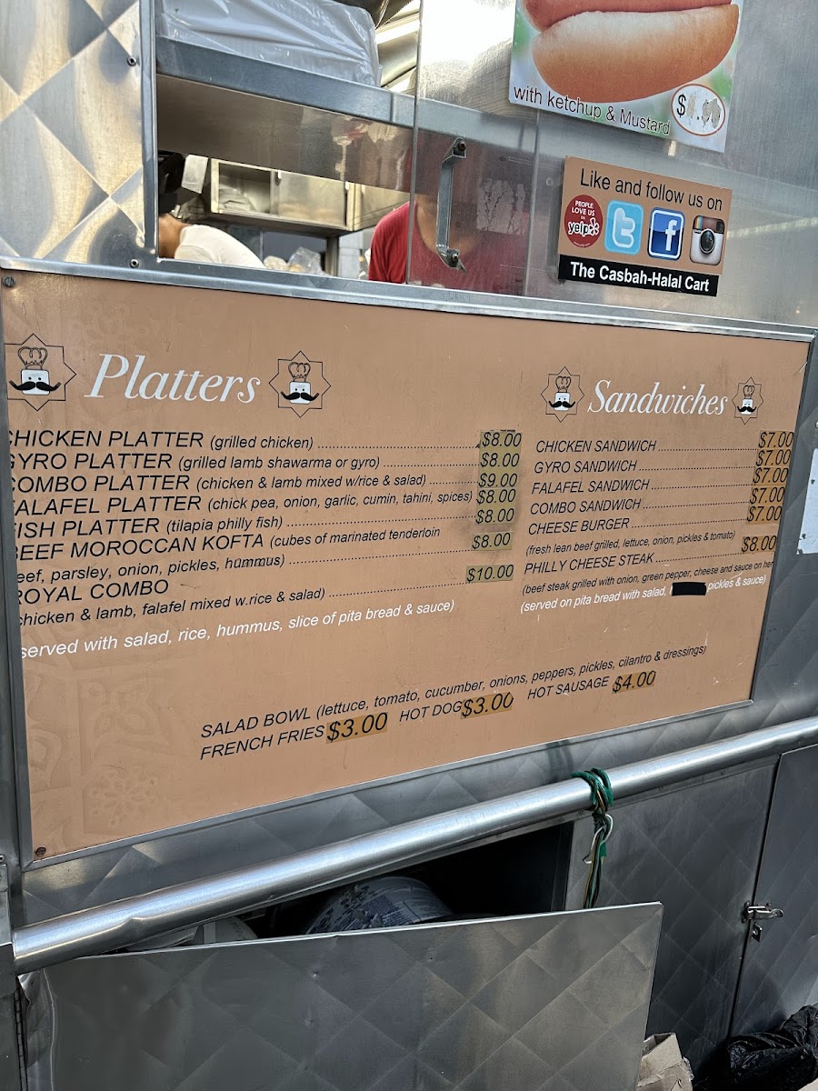 Menu The Casbah - Halal Cart-3