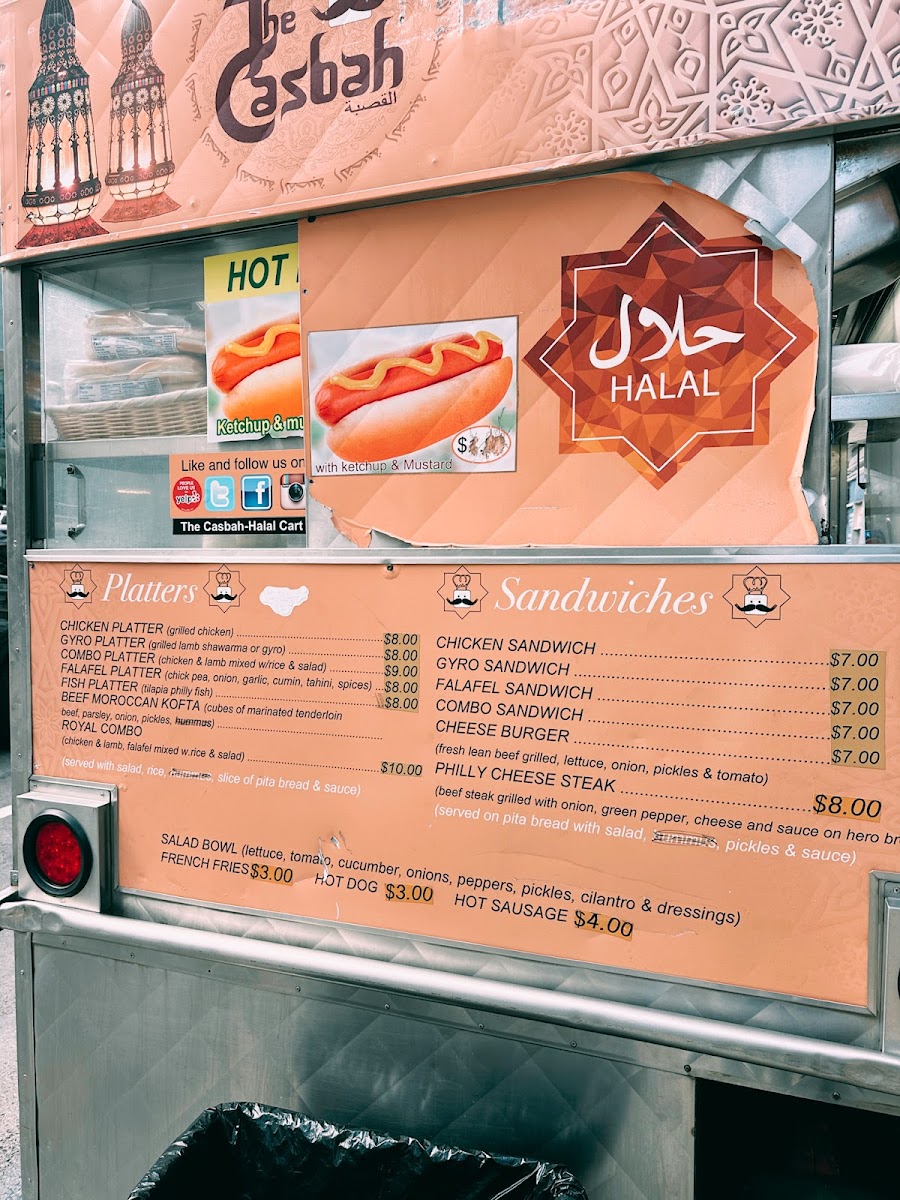 Menu The Casbah - Halal Cart-5