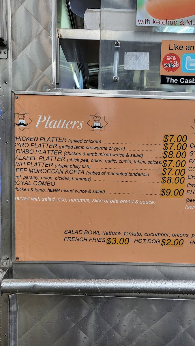 Menu The Casbah - Halal Cart-8