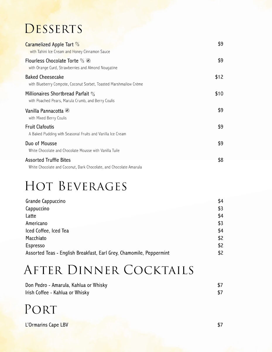 Menu The Cassia Restaurant-2