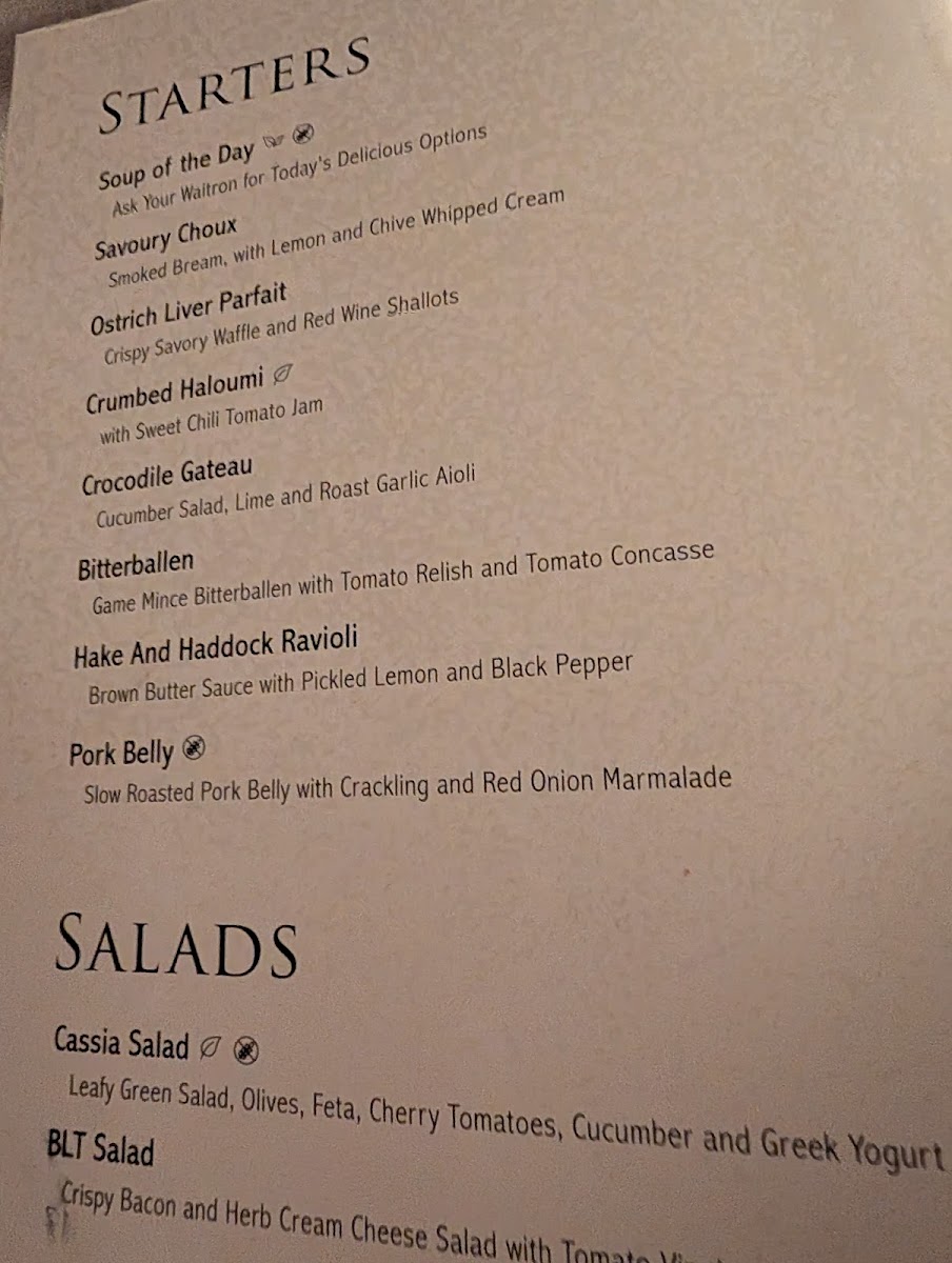 Menu The Cassia Restaurant-7
