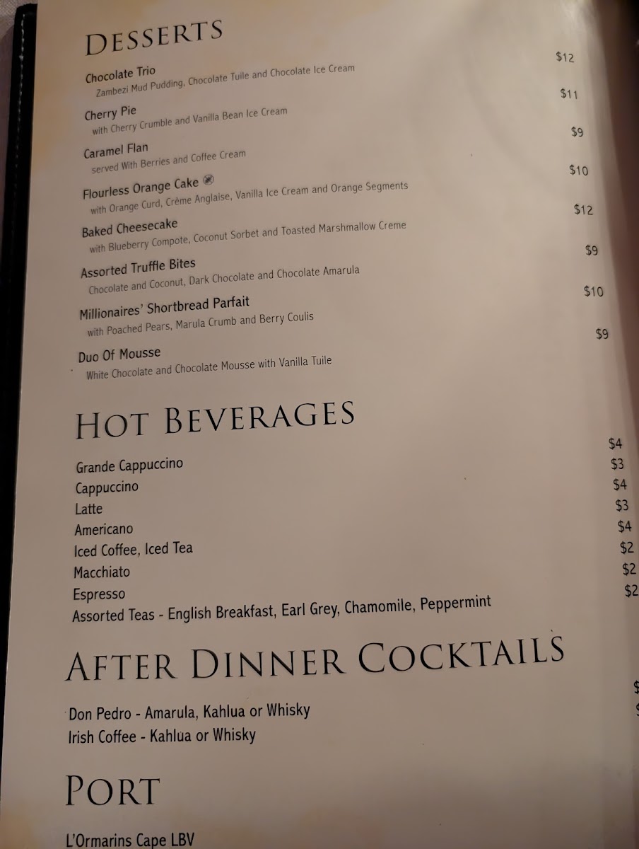 Menu The Cassia Restaurant-9