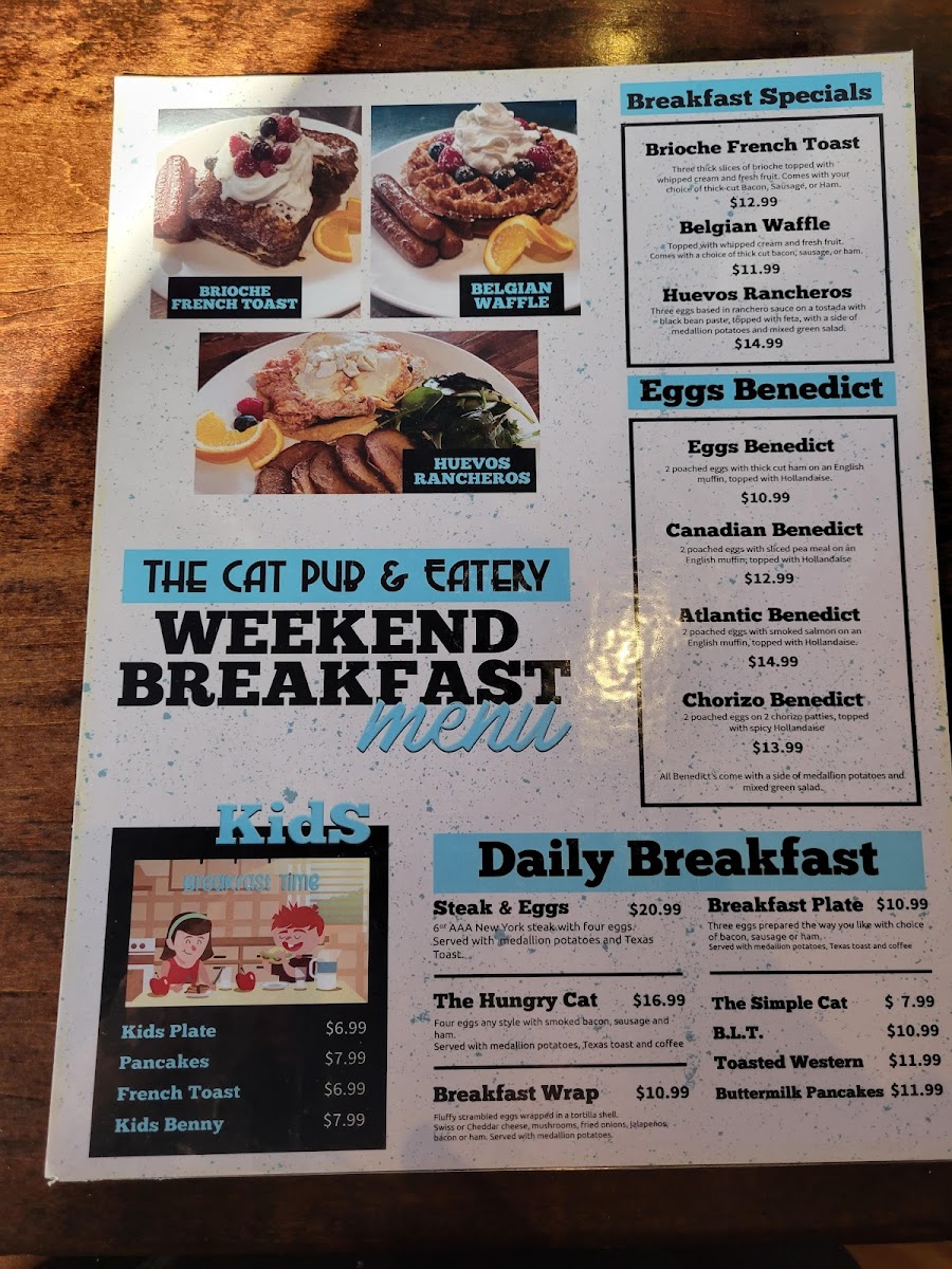 Menu The Cat Pub & Eatery-1