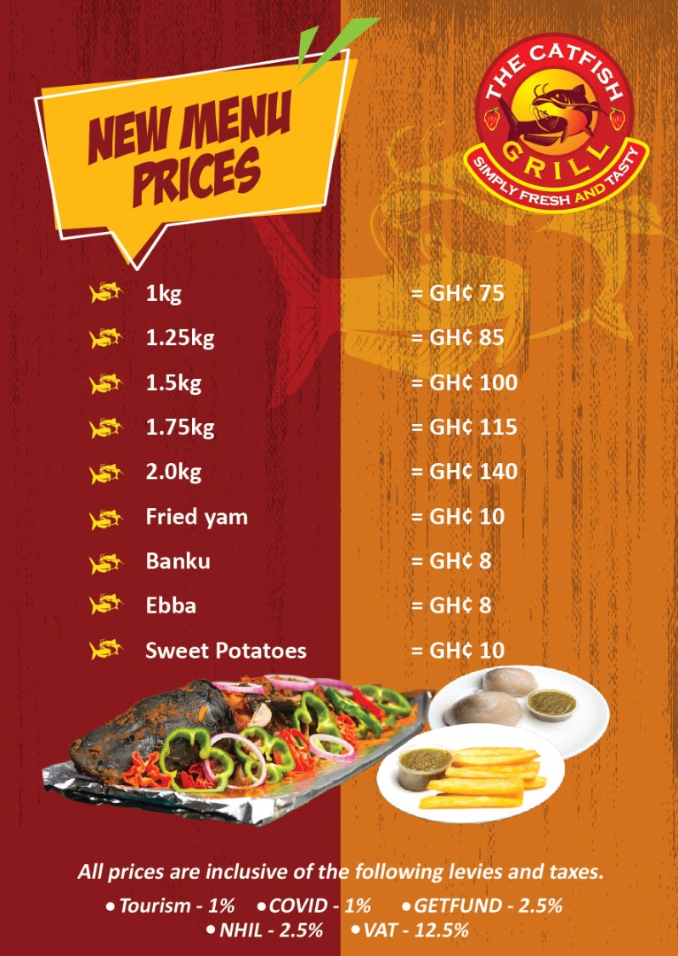 Menu The Catfish Grill @ Cencor Venue-1