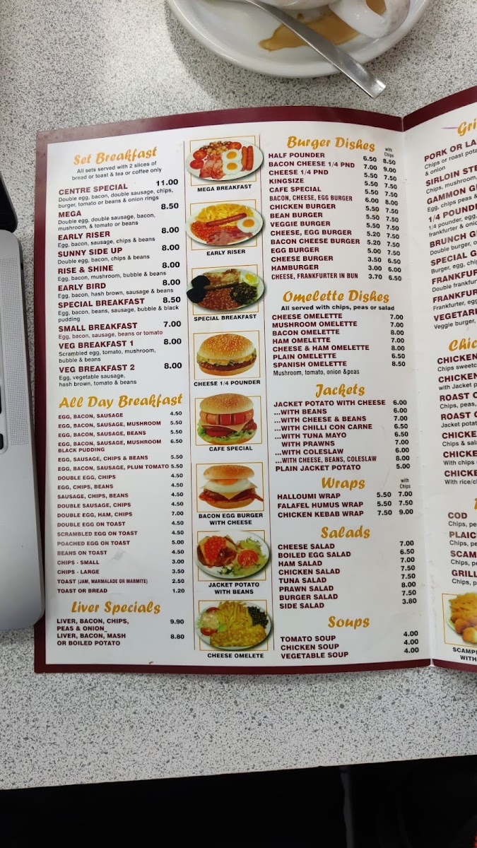 Menu The Centre Cafe-1