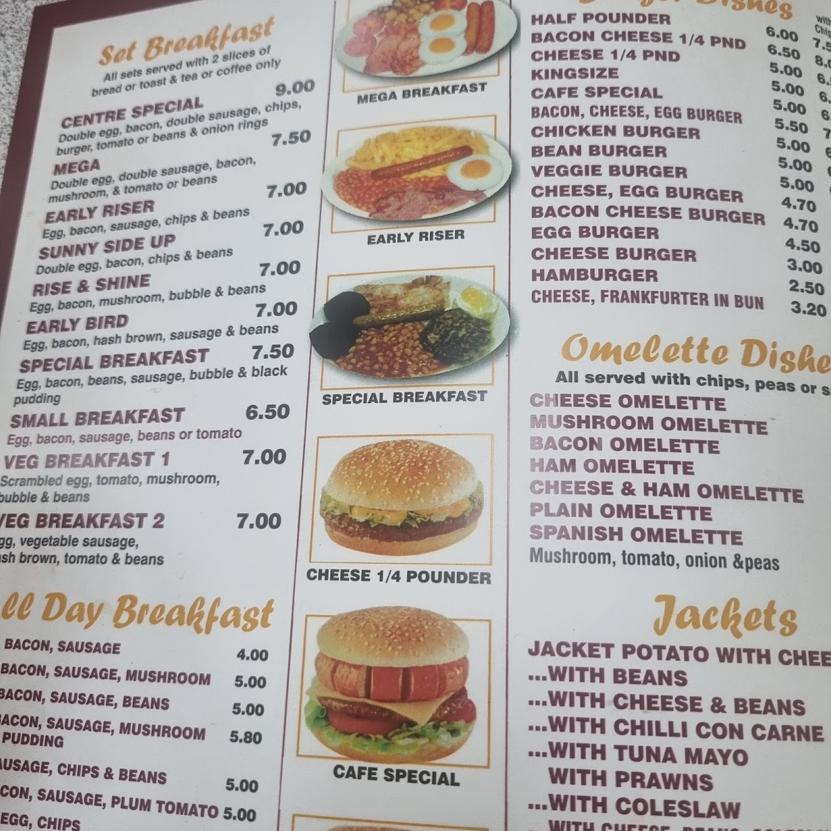 Menu The Centre Cafe-2