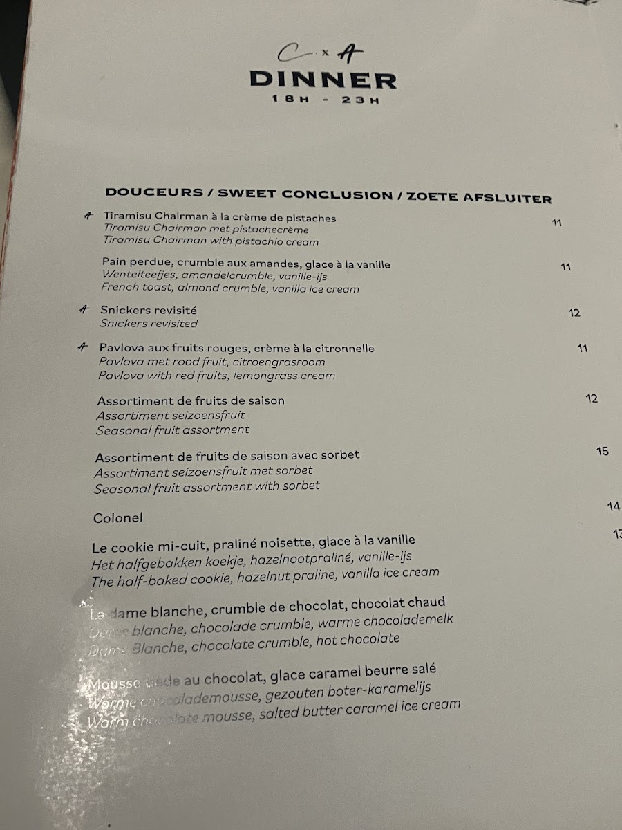 Menu The Chairman-6