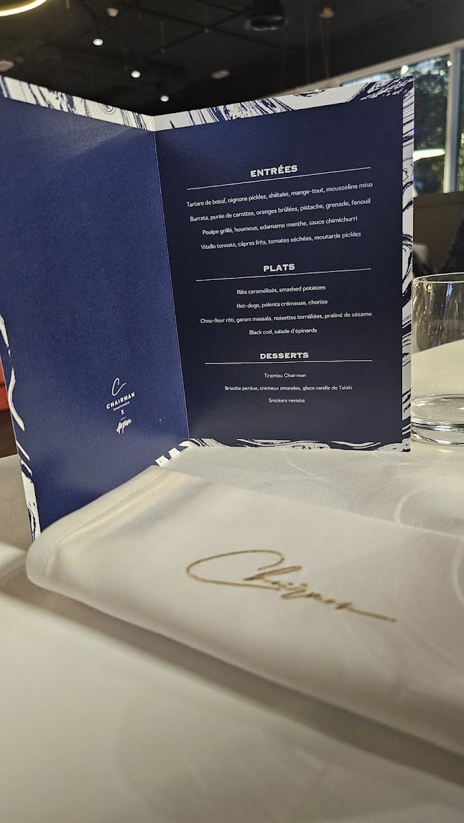 Menu The Chairman-9