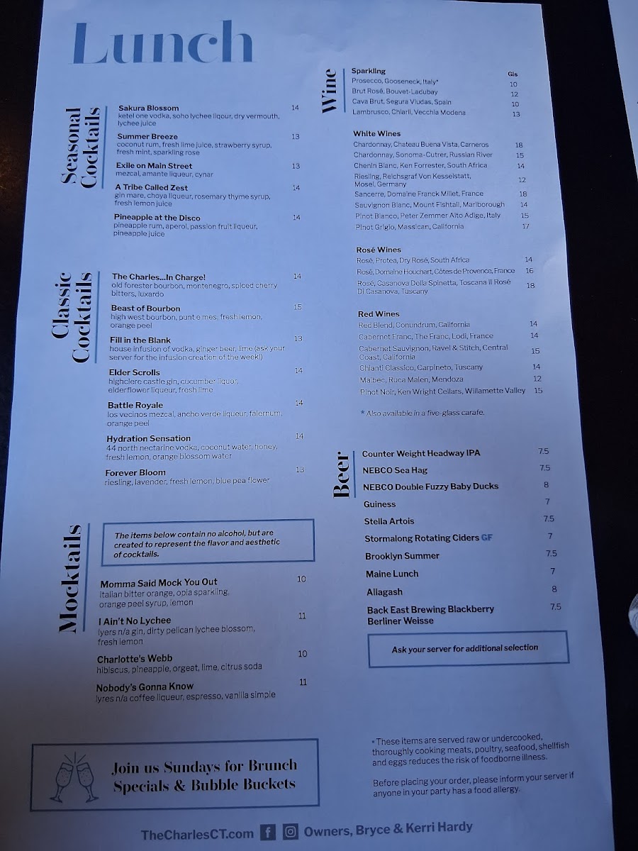 Menu The Charles-2