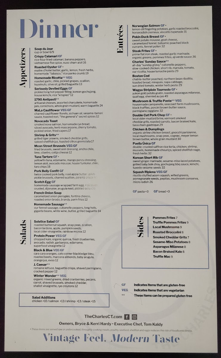 Menu The Charles-5