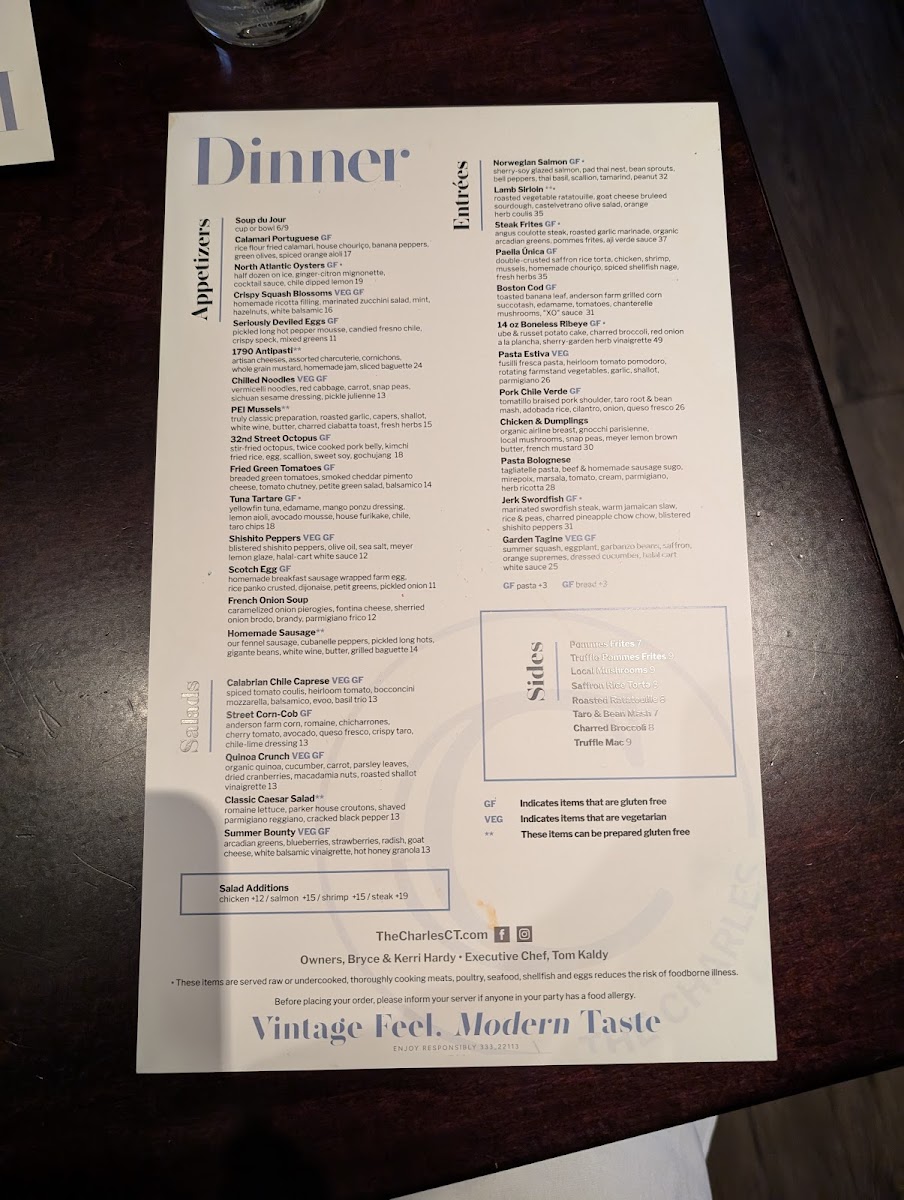 Menu The Charles-6