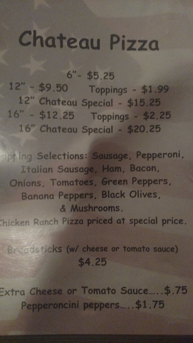 Menu The Chateau-2