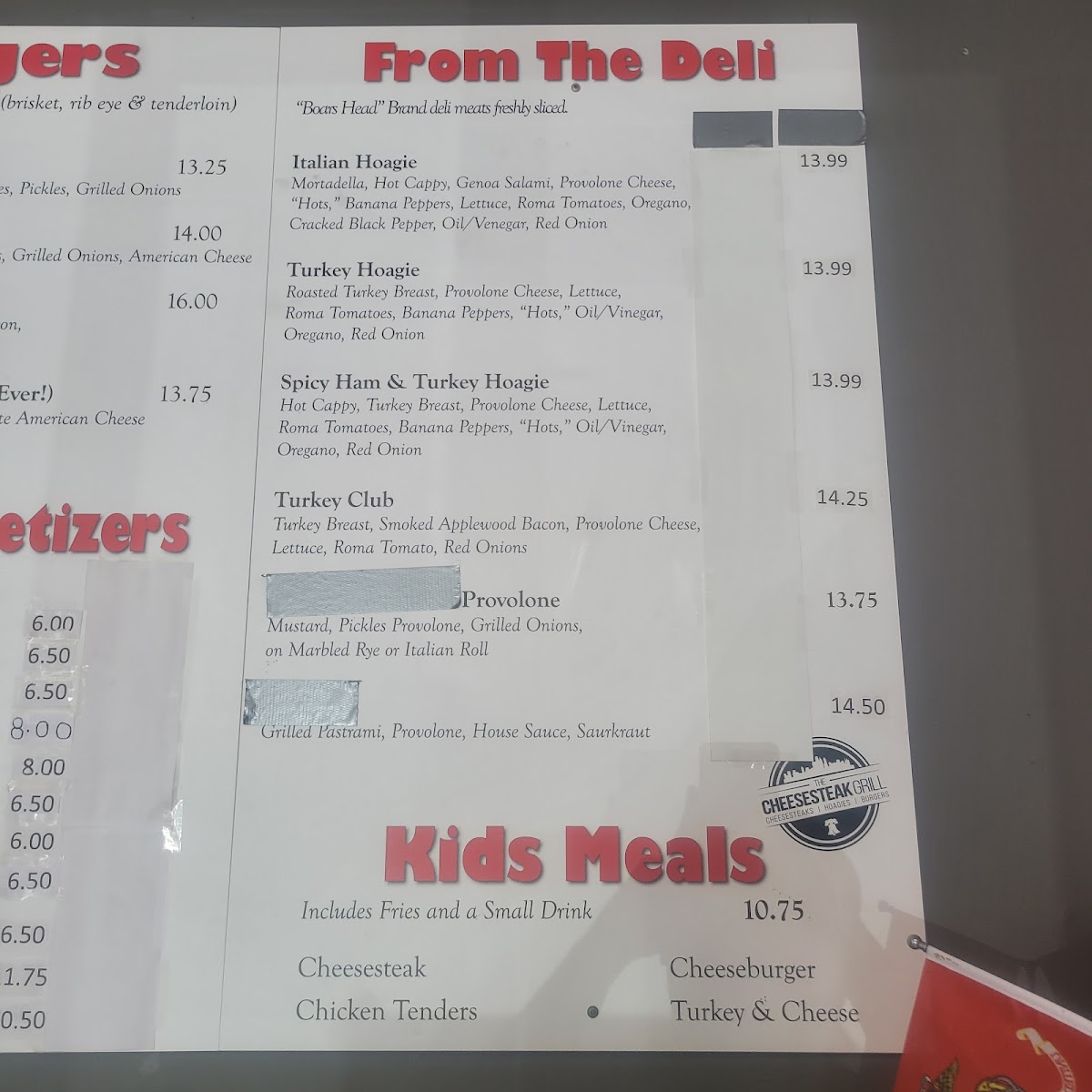 Menu The Cheesesteak Grill-7