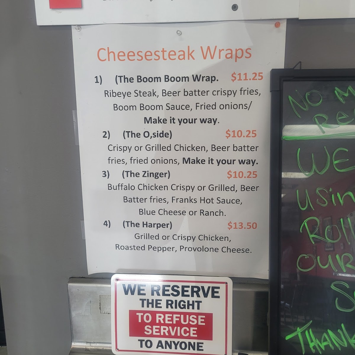 Menu The Cheesesteak Grill-9