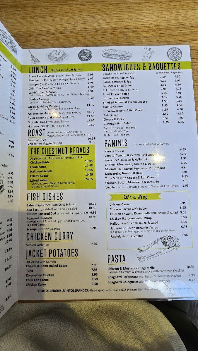 Menu The Chestnut-1