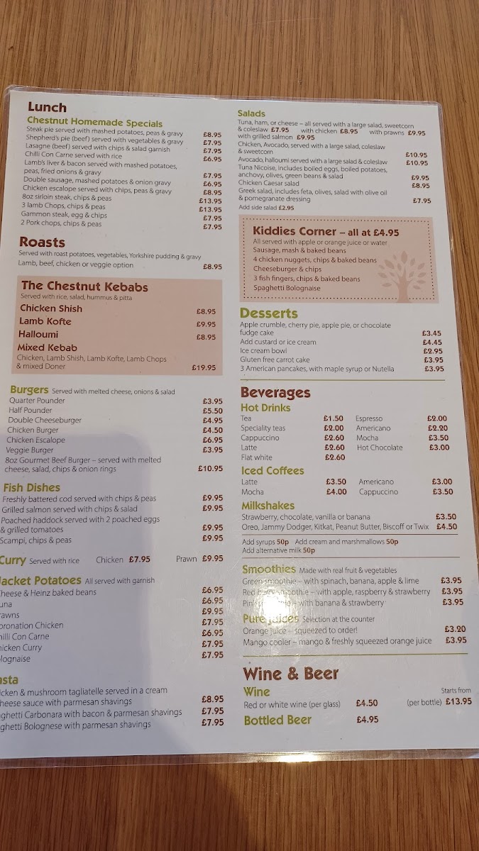 Menu The Chestnut-6