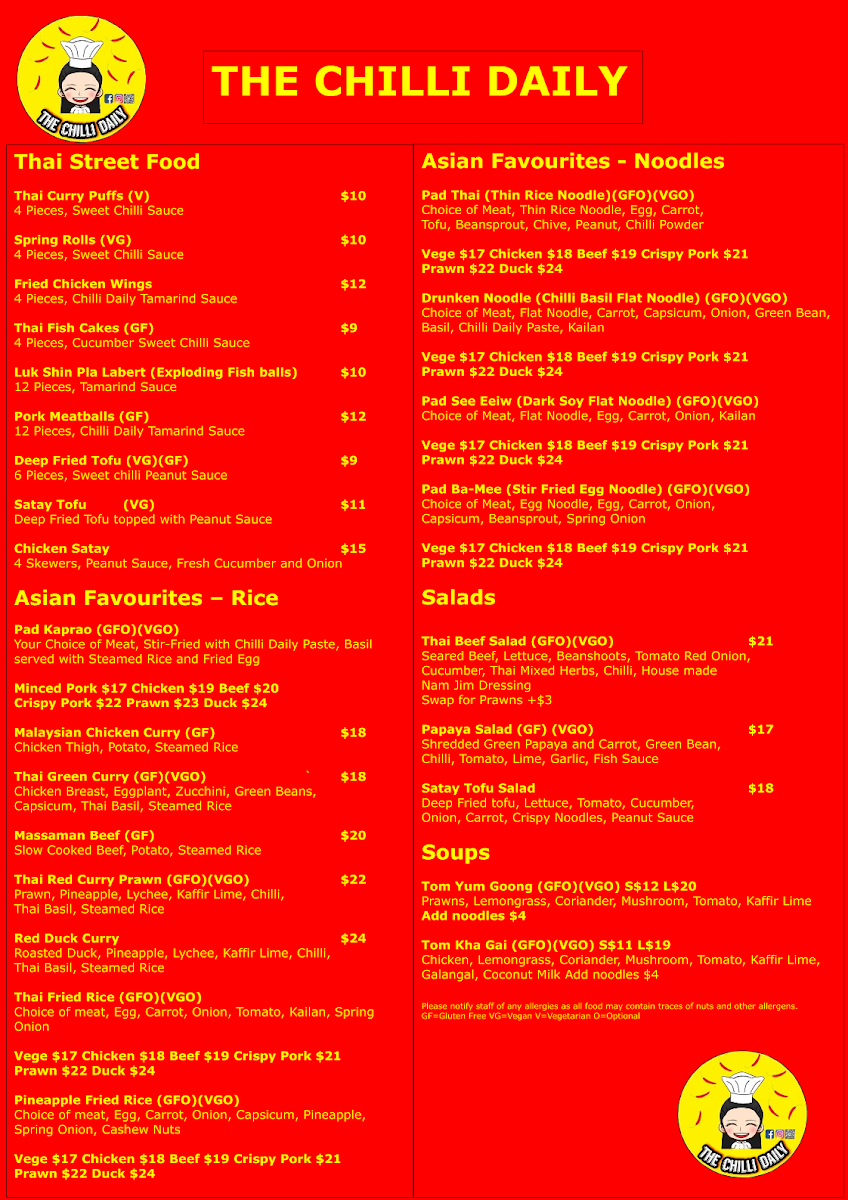 Menu The Chilli Daily-1
