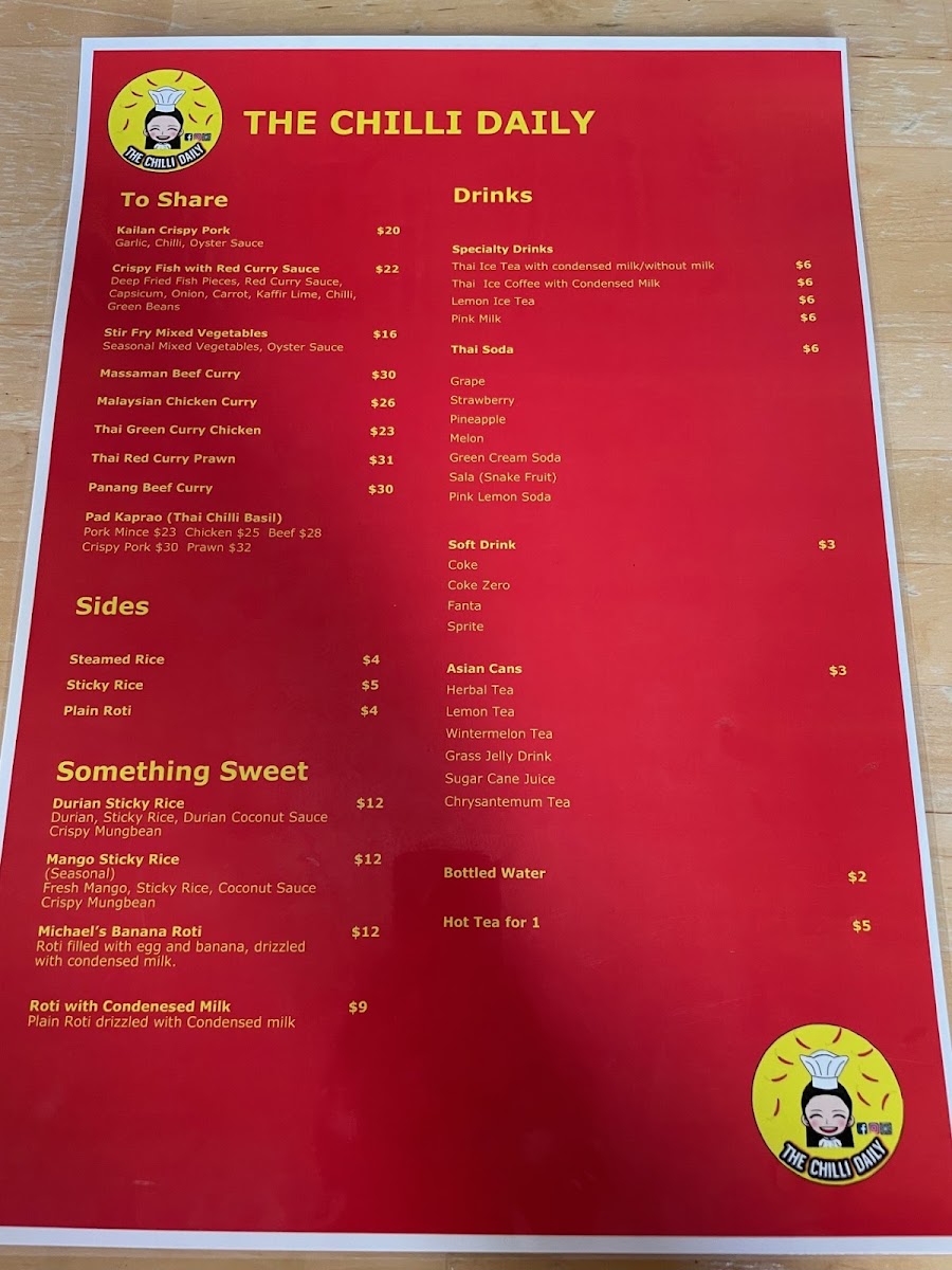 Menu The Chilli Daily-4