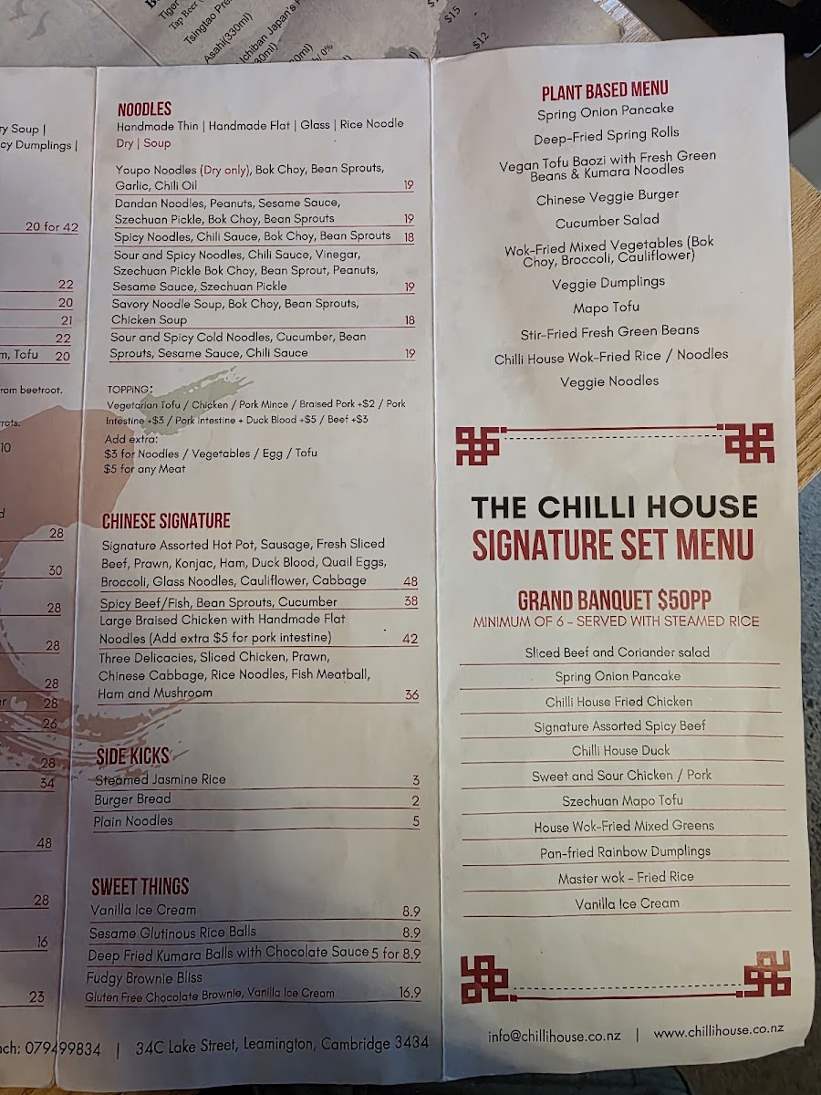 Menu The Chilli House Cambridge-1
