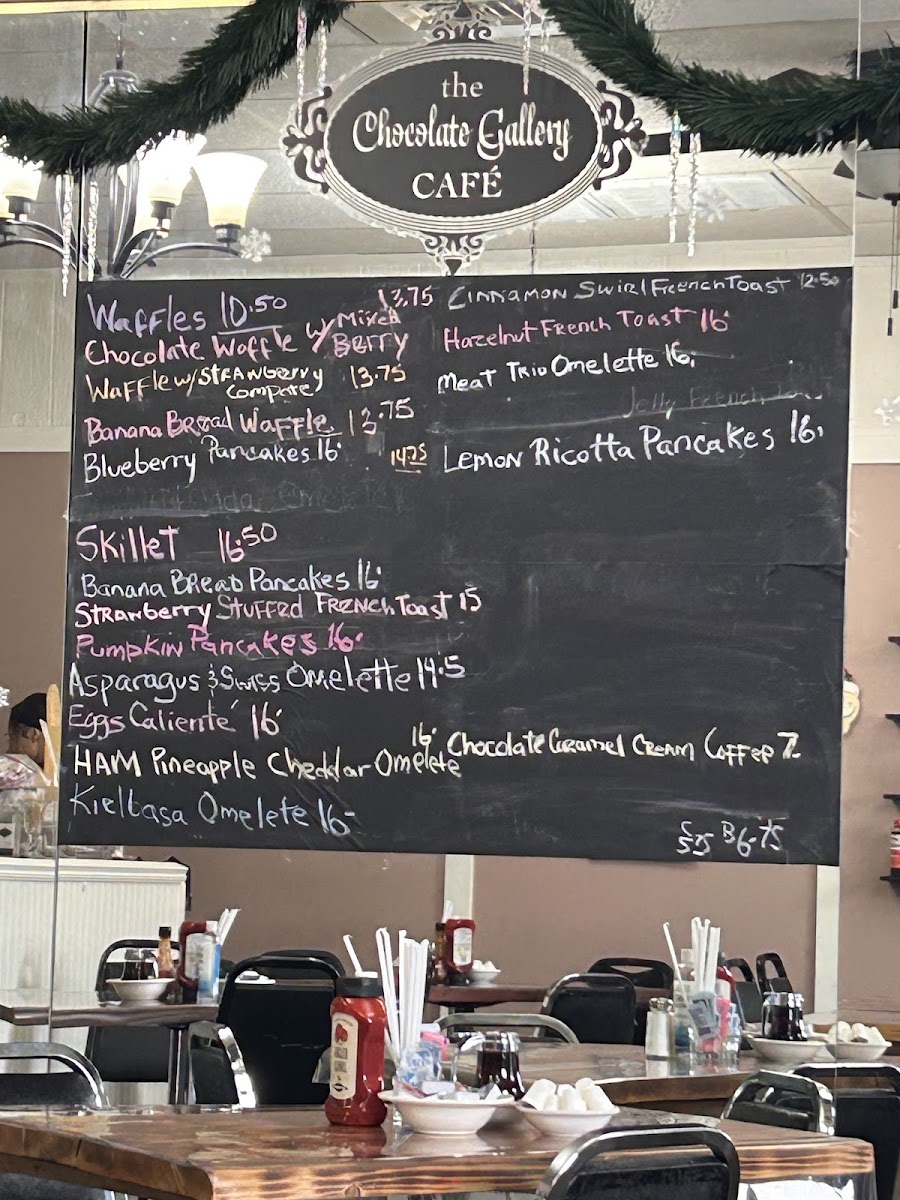 Menu The Chocolate Gallery Cafe-1