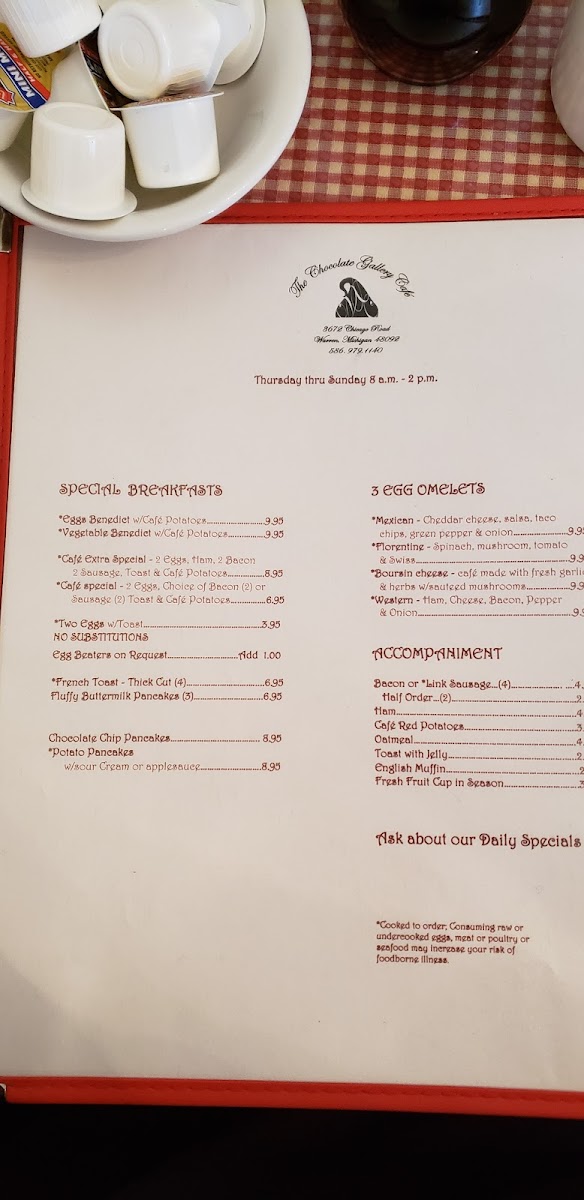Menu The Chocolate Gallery Cafe-10