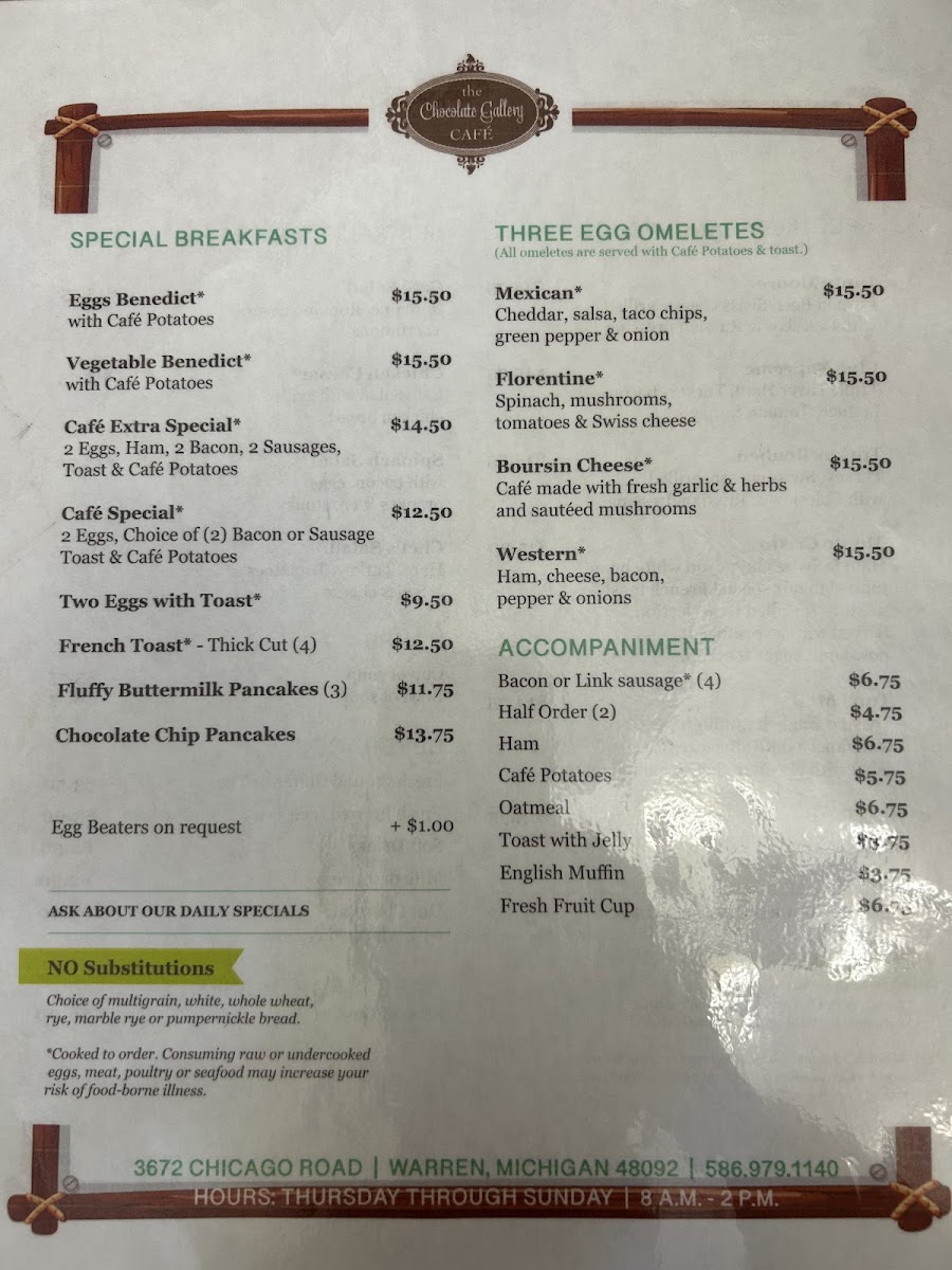 Menu The Chocolate Gallery Cafe-4