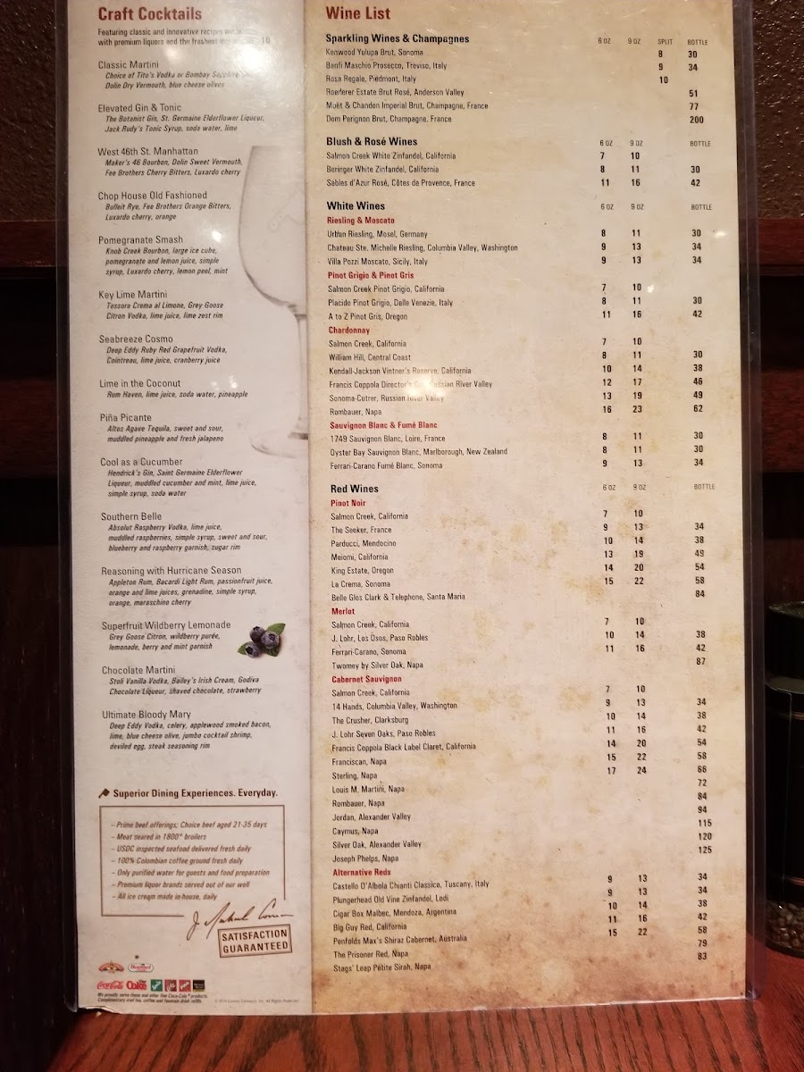 Menu The Chop House-10