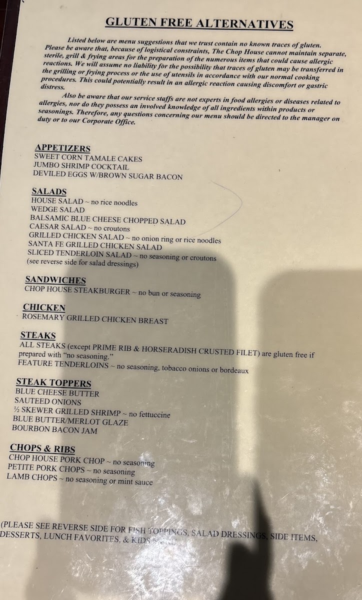 Menu The Chop House-6