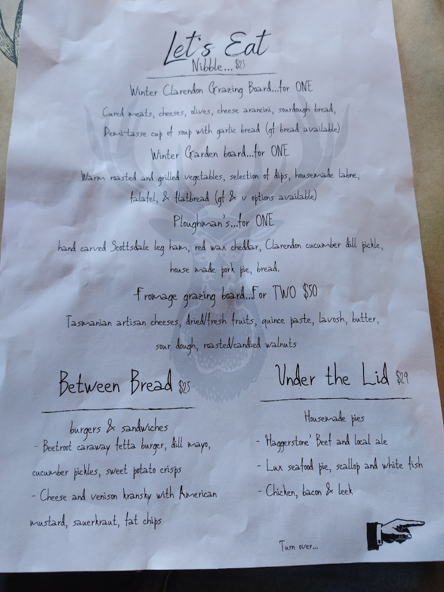 Menu The Clarendon Arms-4