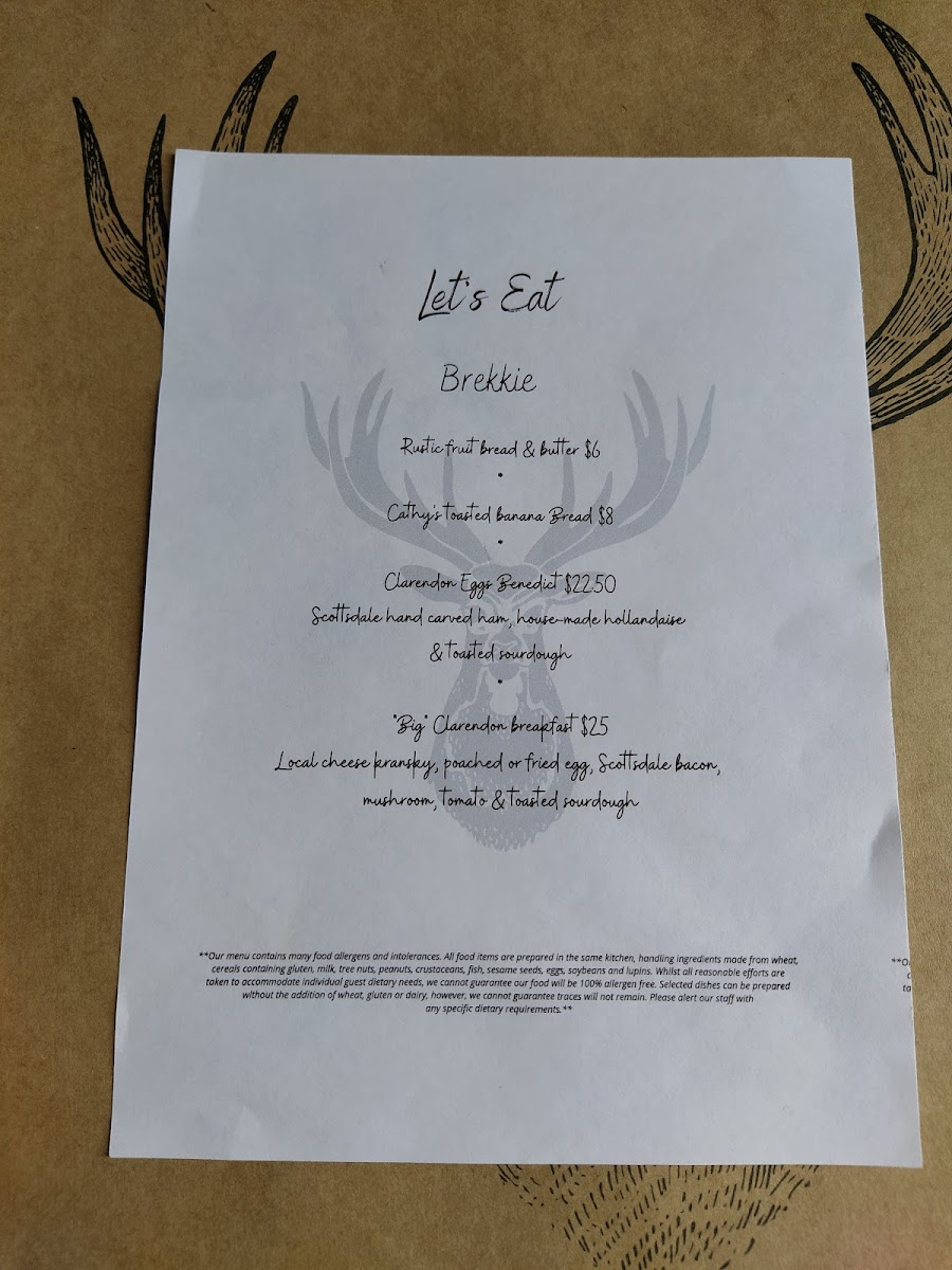 Menu The Clarendon Arms-6