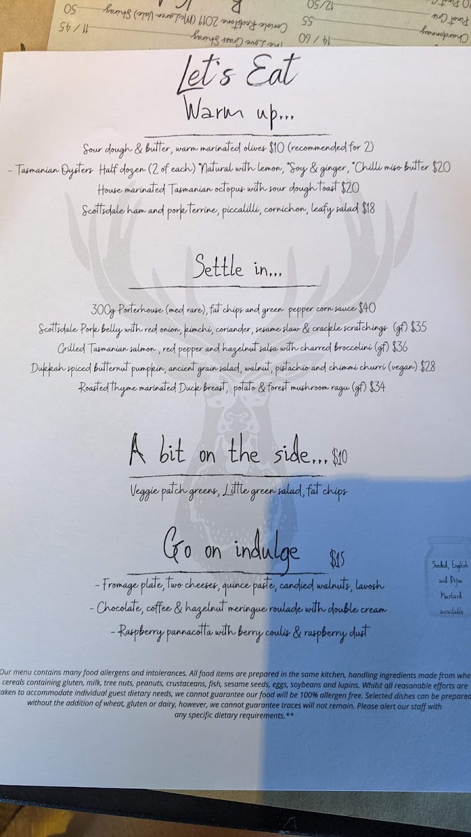 Menu The Clarendon Arms-9