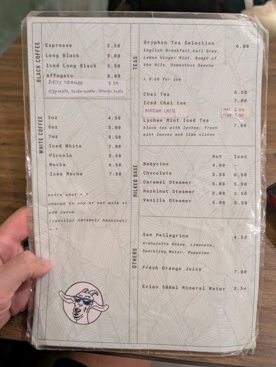 Menu The Clue-Less Goat-6