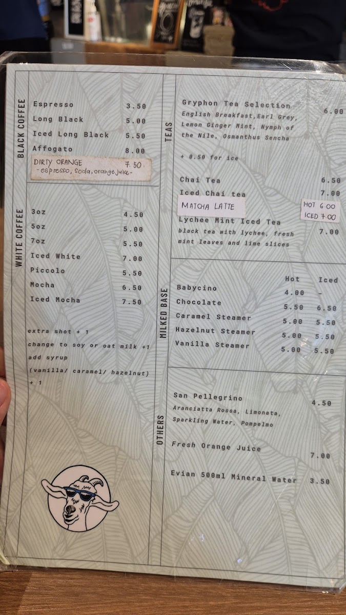 Menu The Clue-Less Goat-9