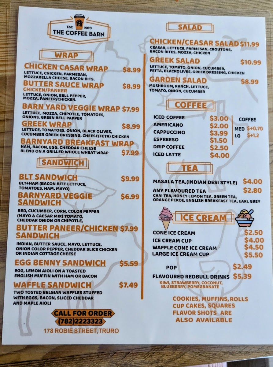 Menu The Coffee Barn-1