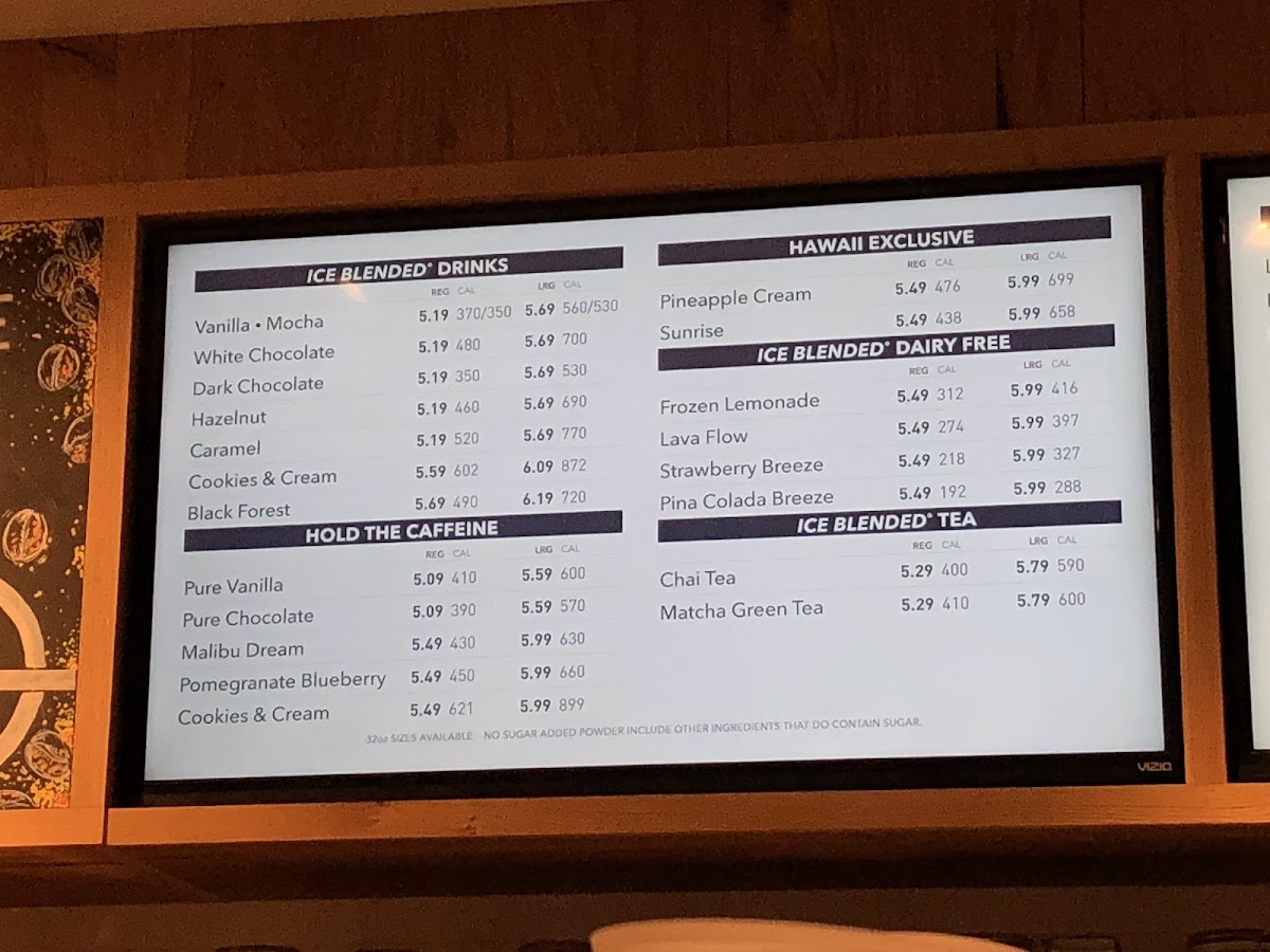 Menu The Coffee Bean & Tea Leaf Ka Makana Ali'i-2