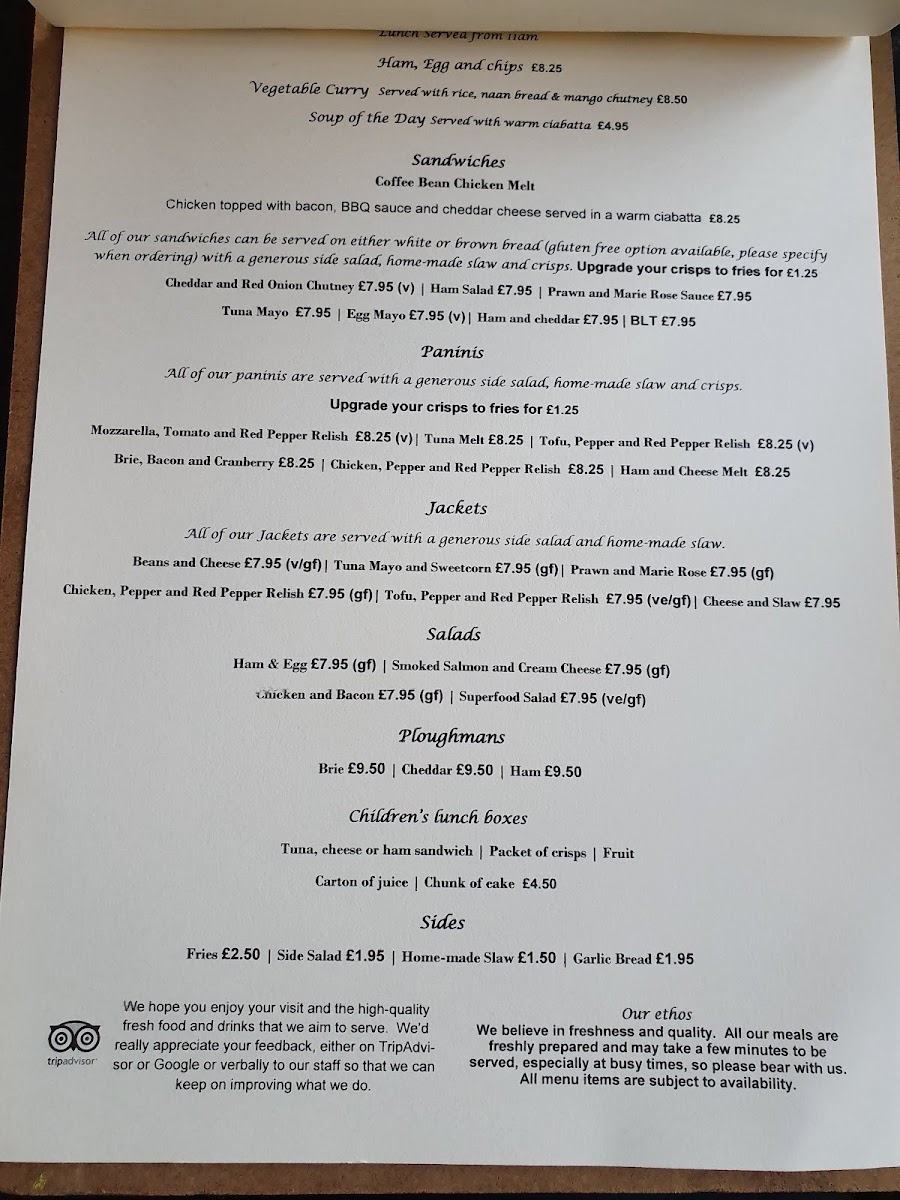 Menu The Coffee Bean.-5