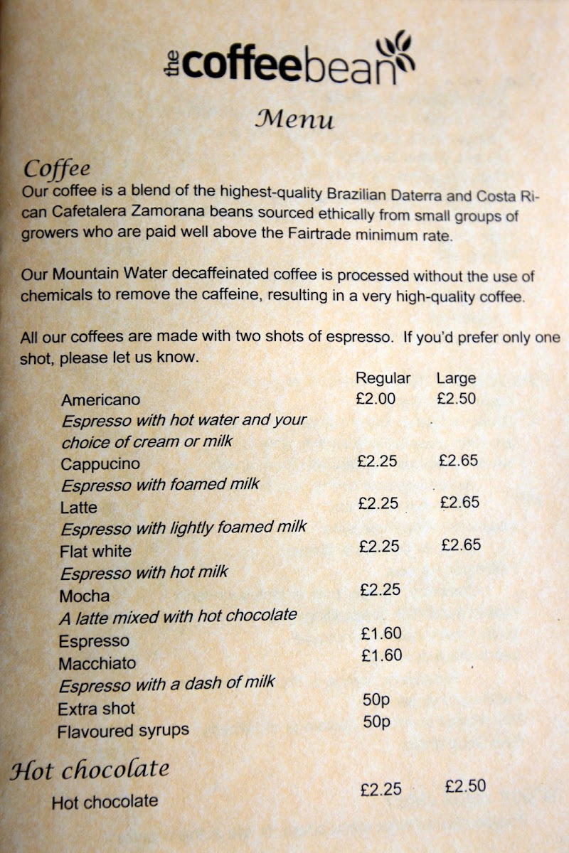 Menu The Coffee Bean.-7