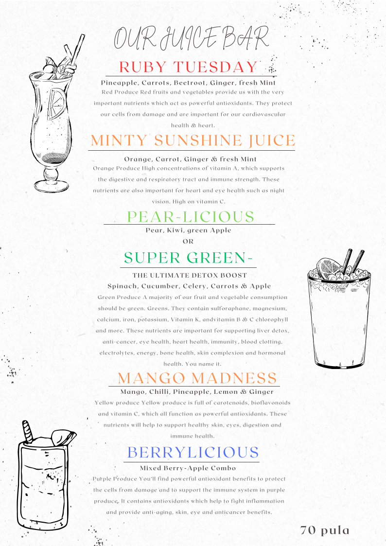 Menu The Coffee Buzz-1