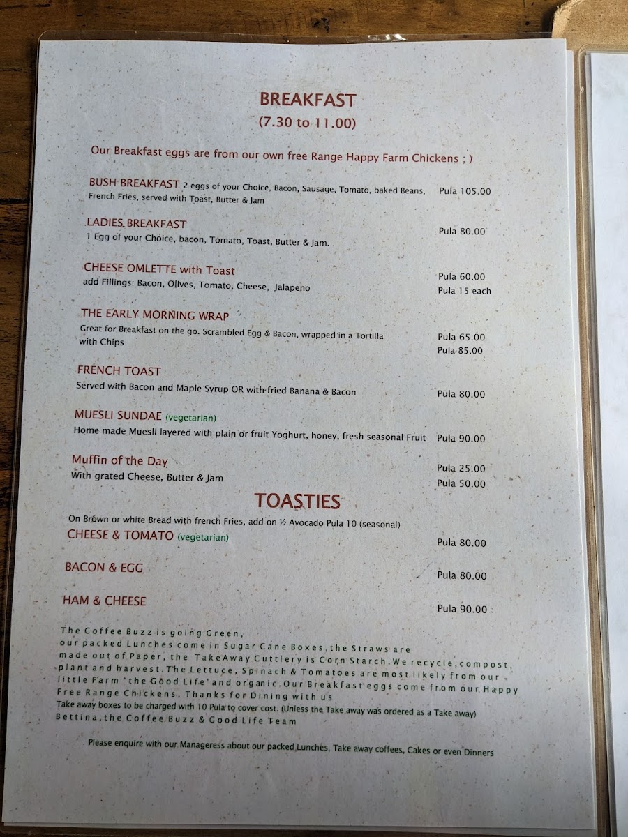 Menu The Coffee Buzz-6