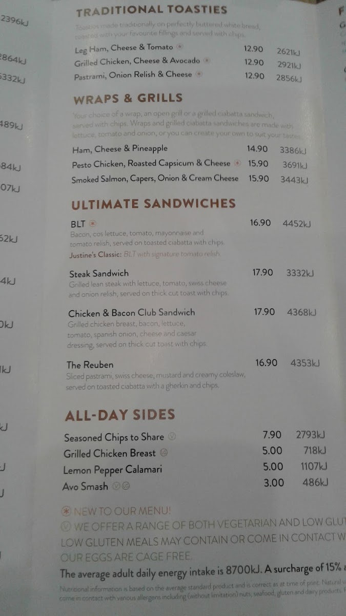 Menu The Coffee Club Café - Northland Preston-3