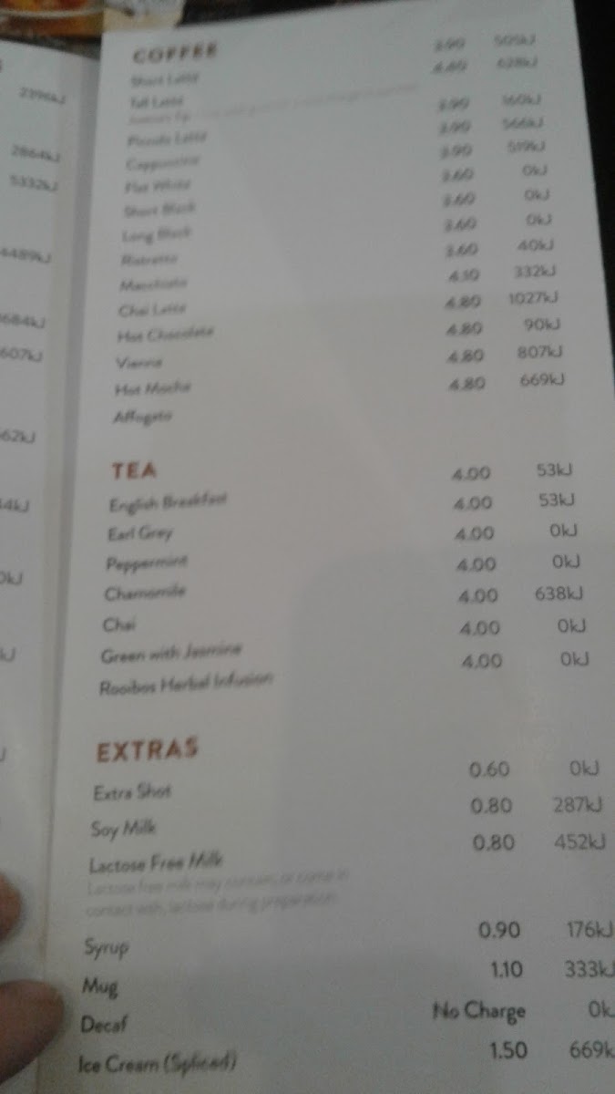Menu The Coffee Club Café - Northland Preston-7