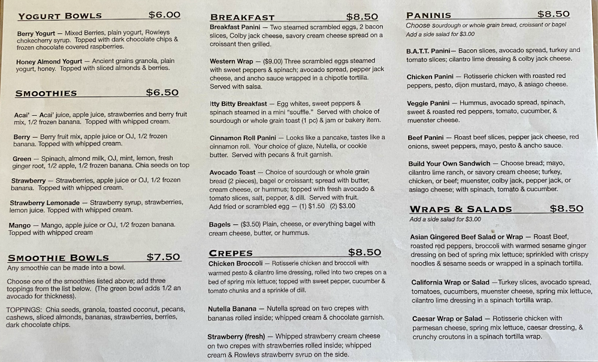 Menu The Coffee Depot-2