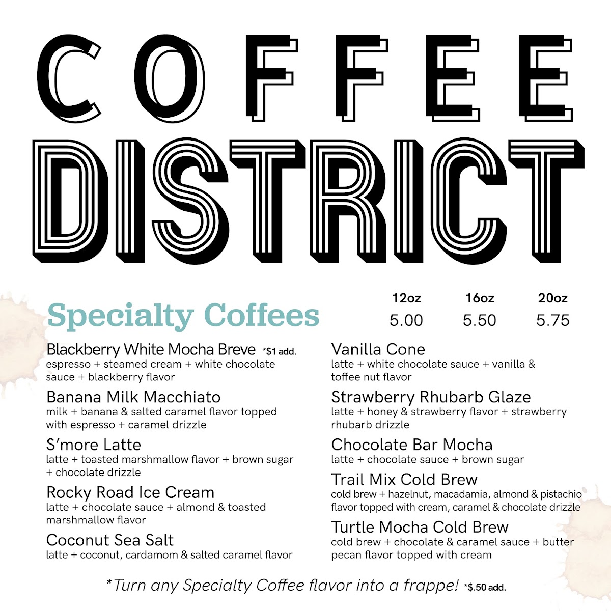 Menu The Coffee District-2