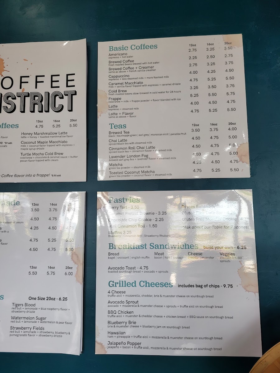 Menu The Coffee District-7