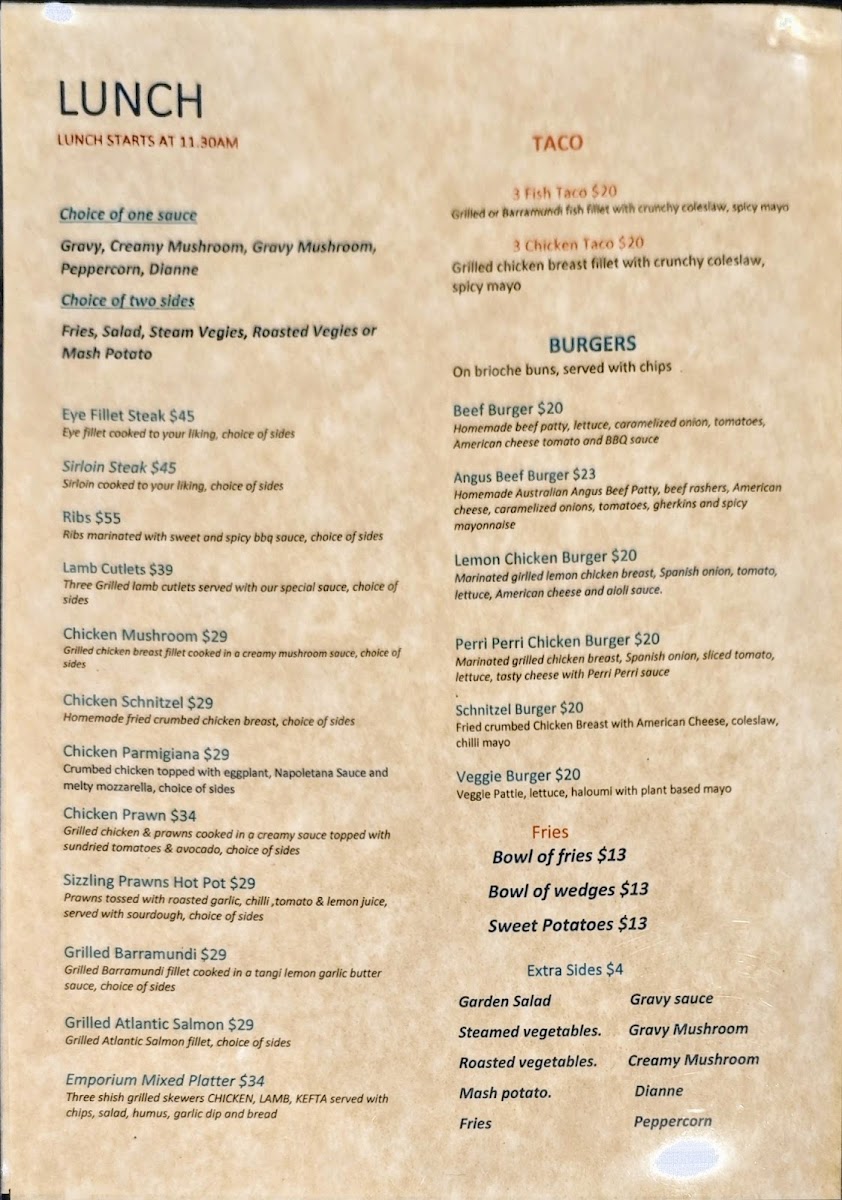 Menu The Coffee Emporium-1
