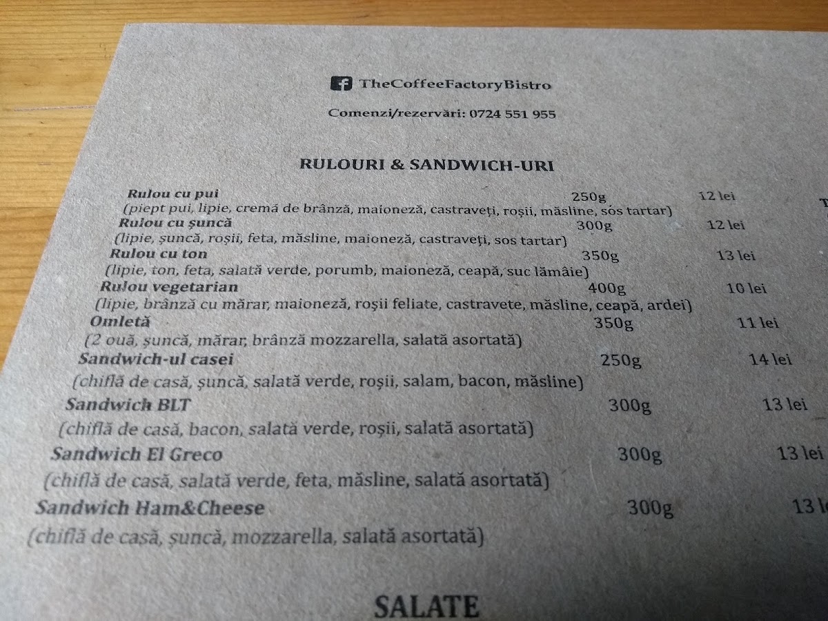 Menu The Coffee Factory-2