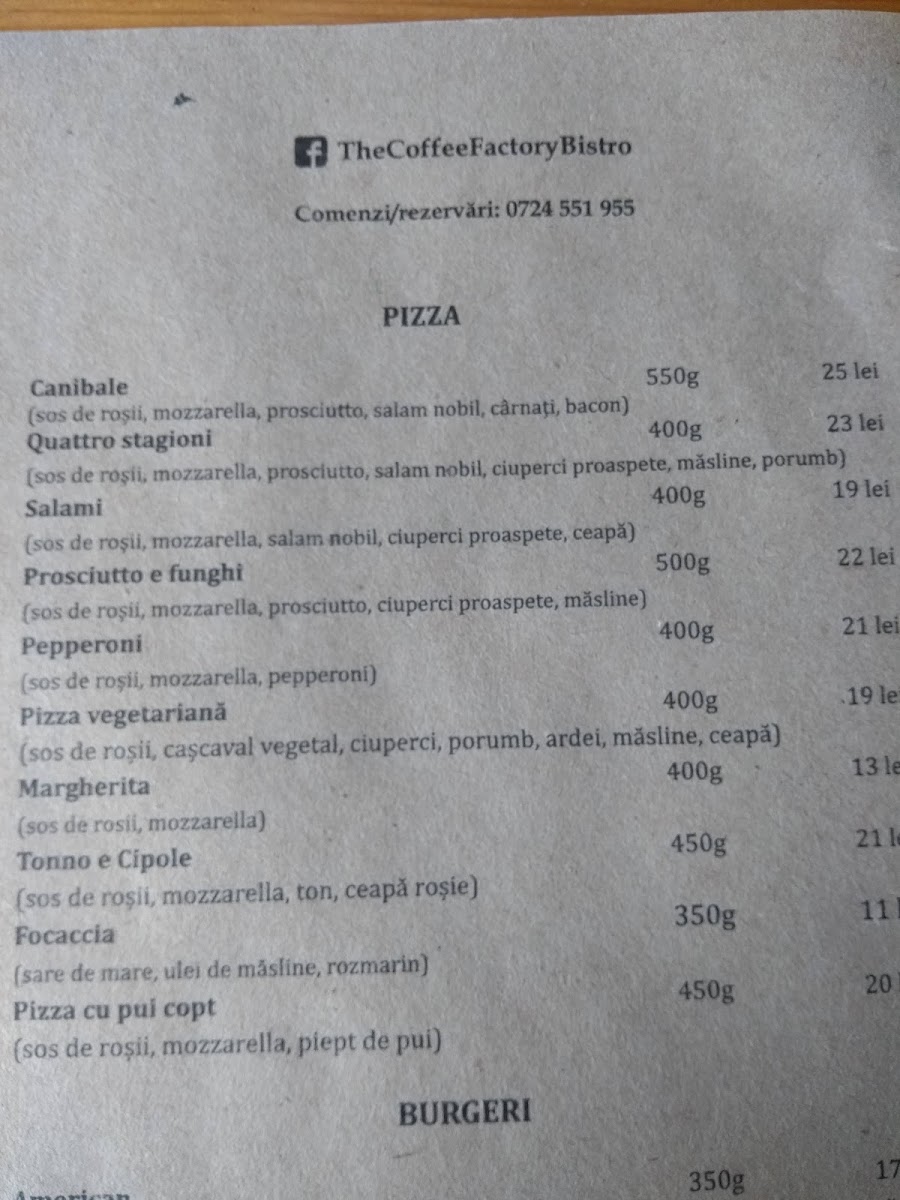 Menu The Coffee Factory-8