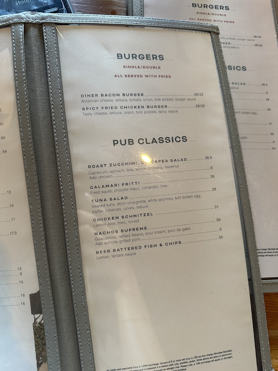 Menu The Collaroy-10