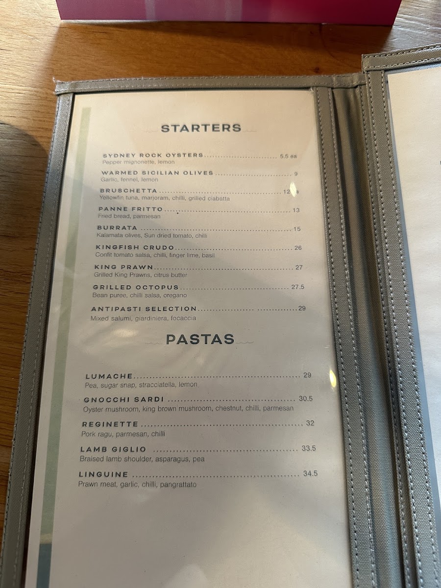 Menu The Collaroy-2